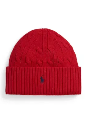 Cable-Knit Cotton Hat by Ralph Lauren