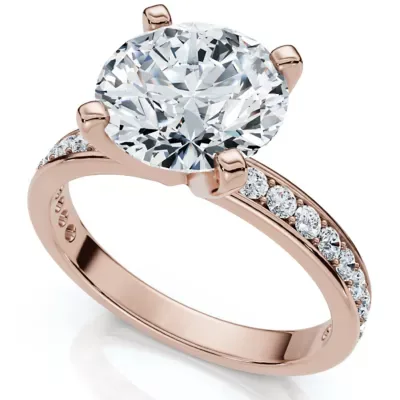 Lab Created Certified 2 1/4Ct Cathy Diamond Engagement Ring 14k Gold or Platinum Lab Grown by Pompeii