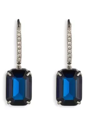Lauren Ralph Lauren Rounded Square Stone Drop Earrings