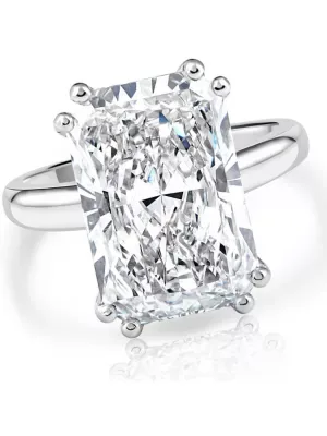 Lab Created Certified 4.00Ct G/VS Radiant Cut Diamond Engagement Ring White Gold Lab Grown by Pompeii
