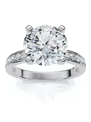 Lab Created Certified 2 1/4Ct Cathy Diamond Engagement Ring 14k Gold or Platinum Lab Grown
