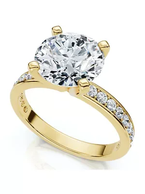 Lab Created Certified 2 1/4Ct Cathy Diamond Engagement Ring 14k Gold or Platinum Lab Grown