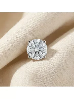 Lab Created 1/2 - 2 ct Single Diamond Stud in 14k Gold One Earring Lab Grown by Pompeii