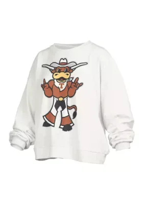 NCAA Texas Longhorns Big Canvas Puff Janise Fleece Pullover