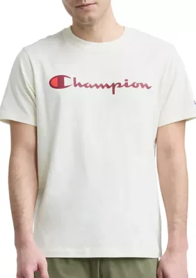 Classic Script Logo Graphic T-Shirt by Champion