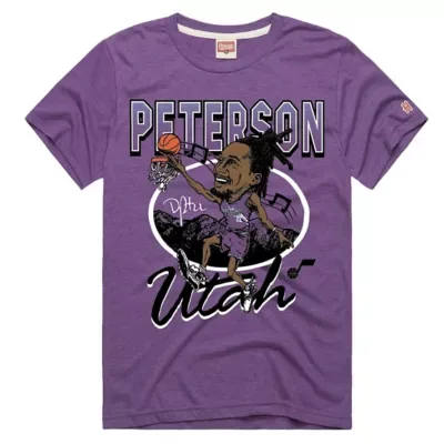 Homage NBA Darryn Peterson Utah Jazz Rookie Tri-Blend T-Shirt by Homage
