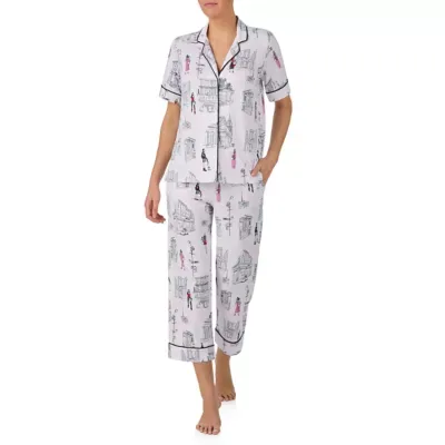 Short Sleeve Long Pant PJ Set by DKNY