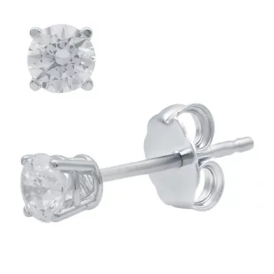 Lab Created 0.50 CTW Lab-Grown Diamond Sterling Silver Stud Earrings