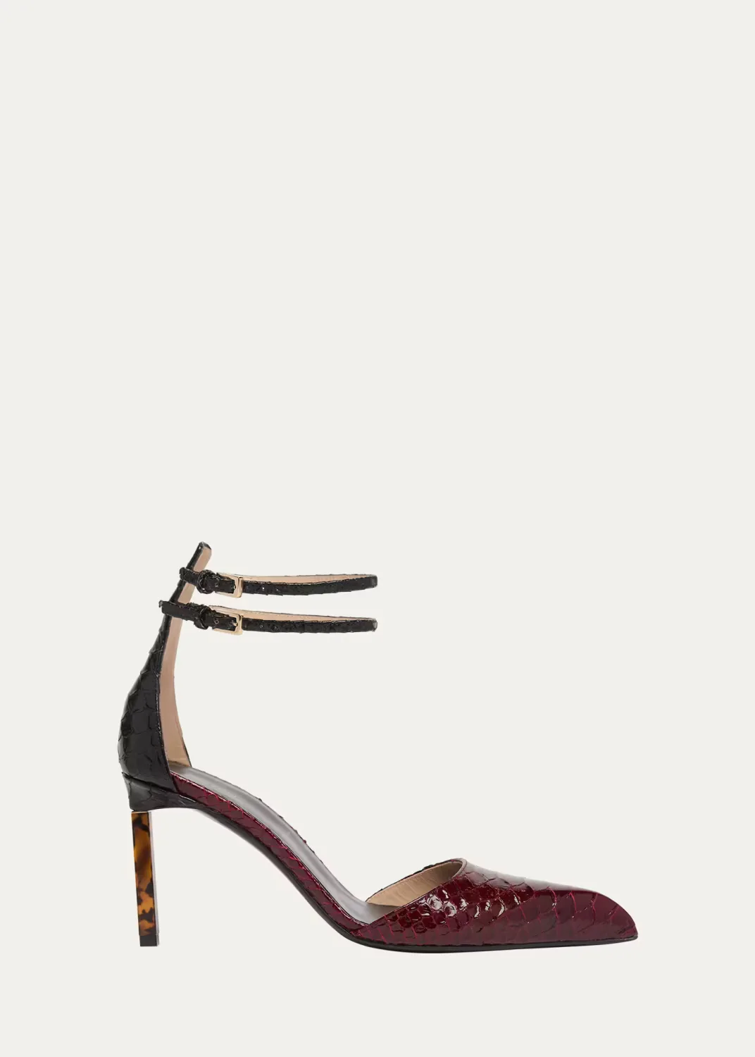 Python-Effect Stiletto T-Strap Pumps by Tom Ford