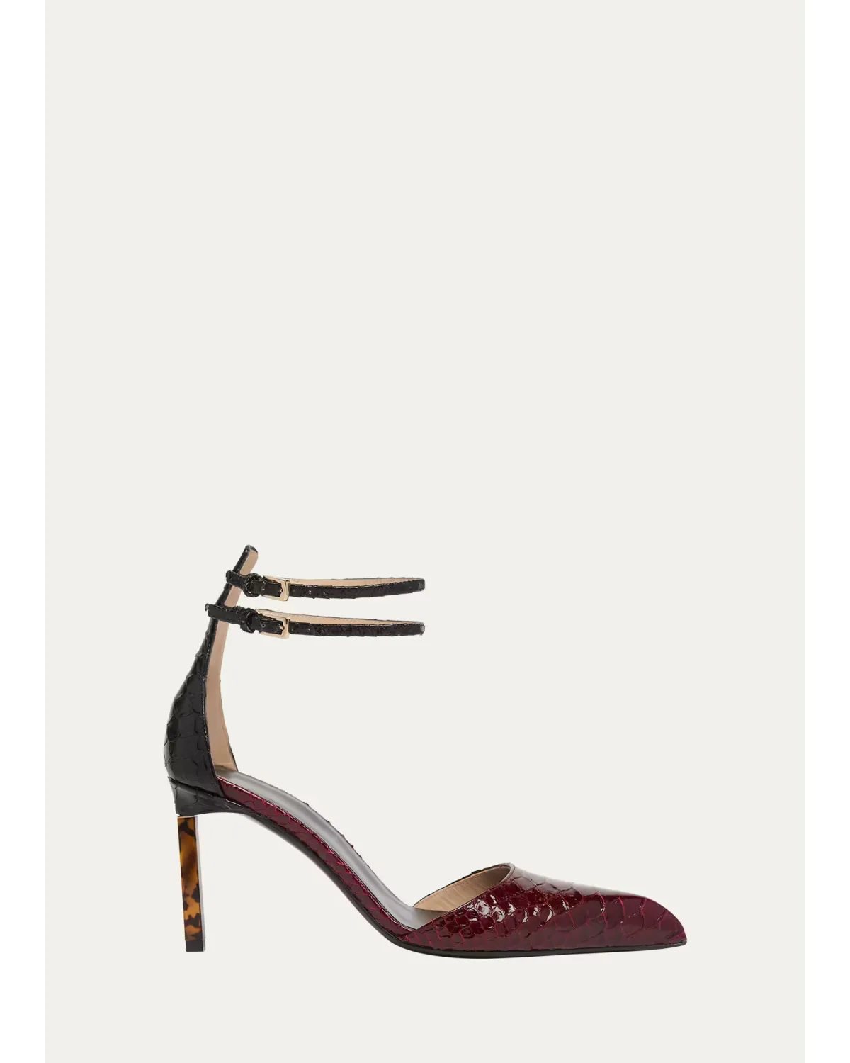 Python-Effect Stiletto T-Strap Pumps by Tom Ford
