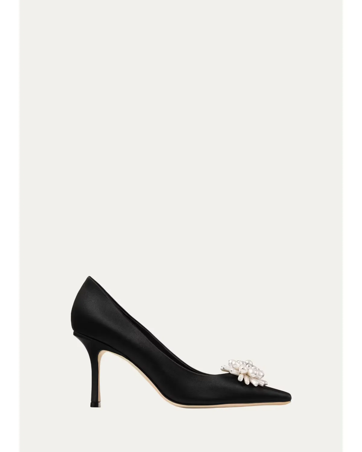 85mm Ines Pearly Satin Pumps by Jimmy Choo