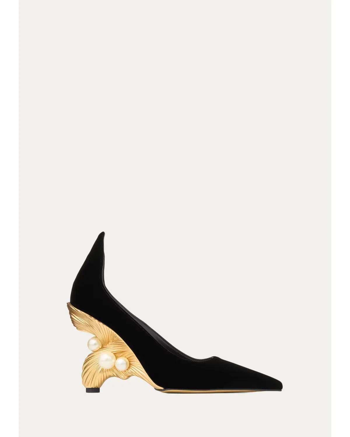 95mm Ithaca Embellished Velvet Pumps by Jimmy Choo