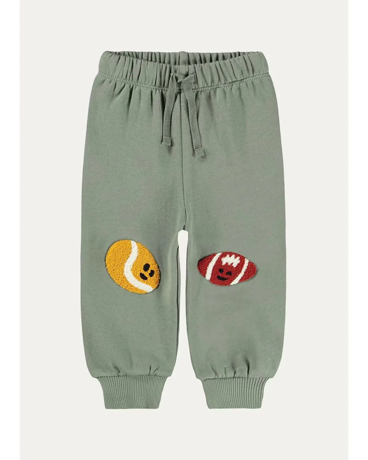 Simeon Embroidered Organic Cotton Pants by Molo