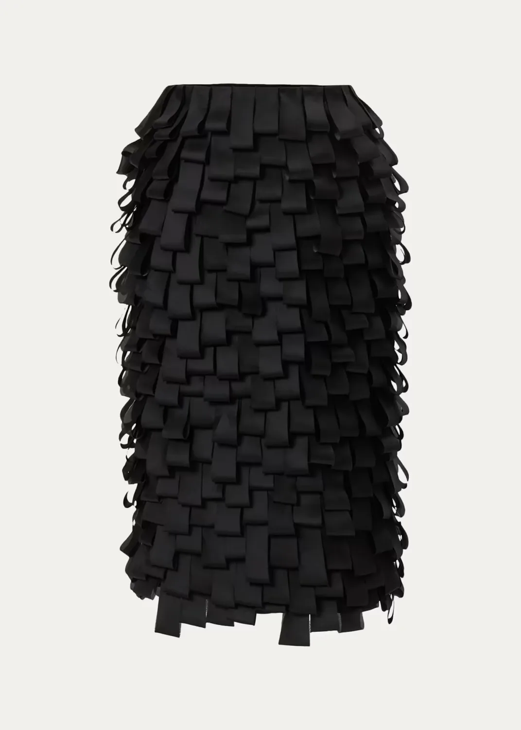 Silk Layered Pencil Skirt