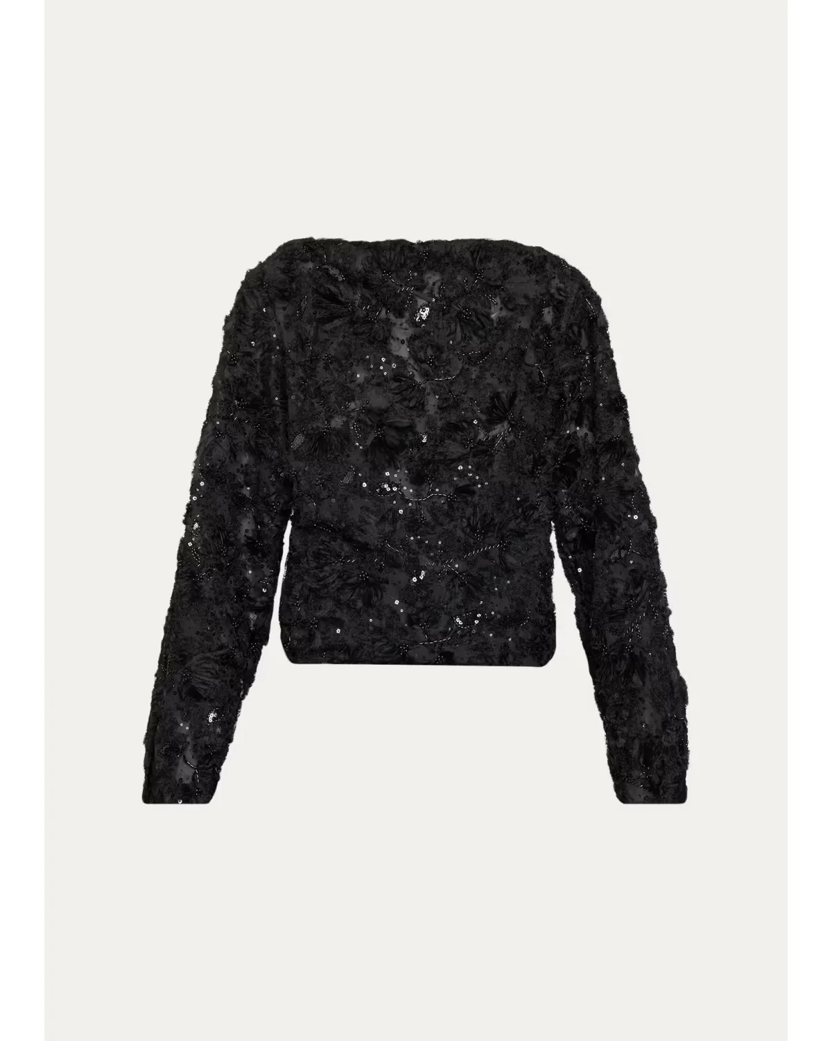 Bateau-Neck Beaded Blouse by Prabal Gurung