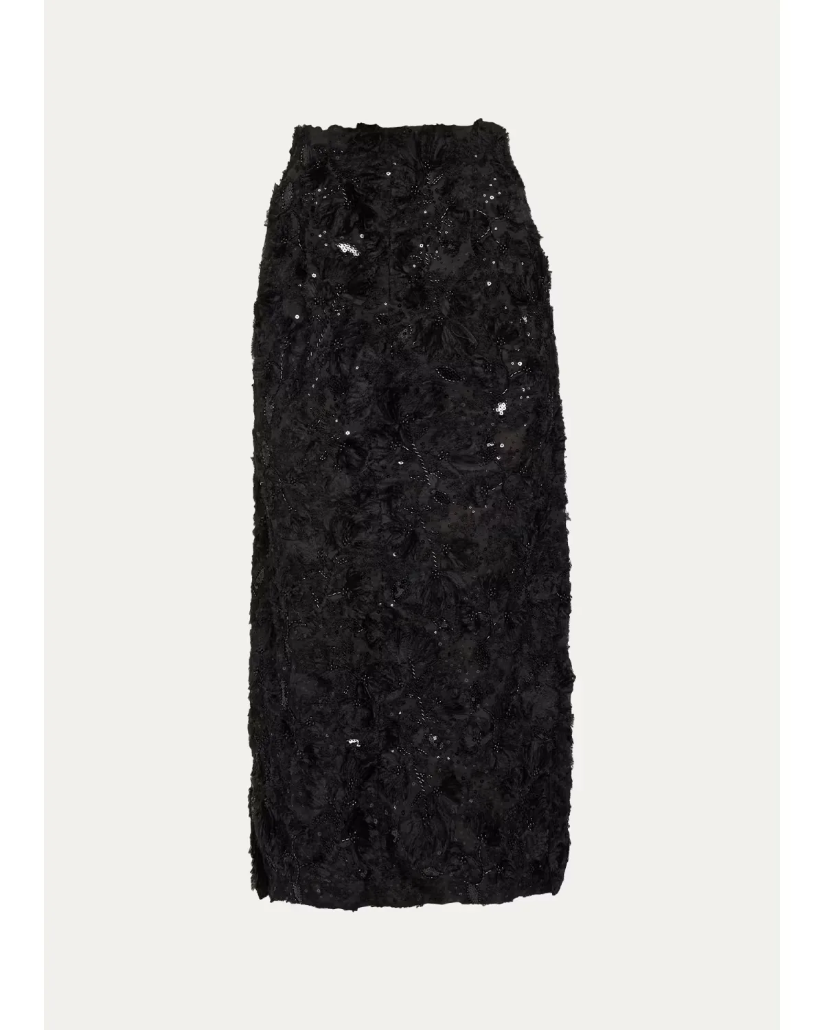 Embellished Deconstructed Organza Maxi Skirt