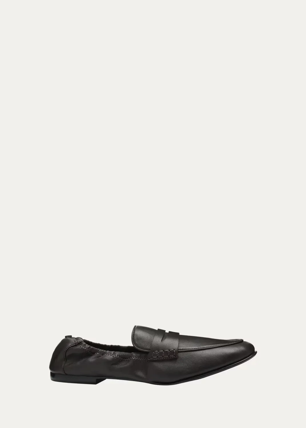 Danna Leather Scrunched Loafers by SIMKHAI