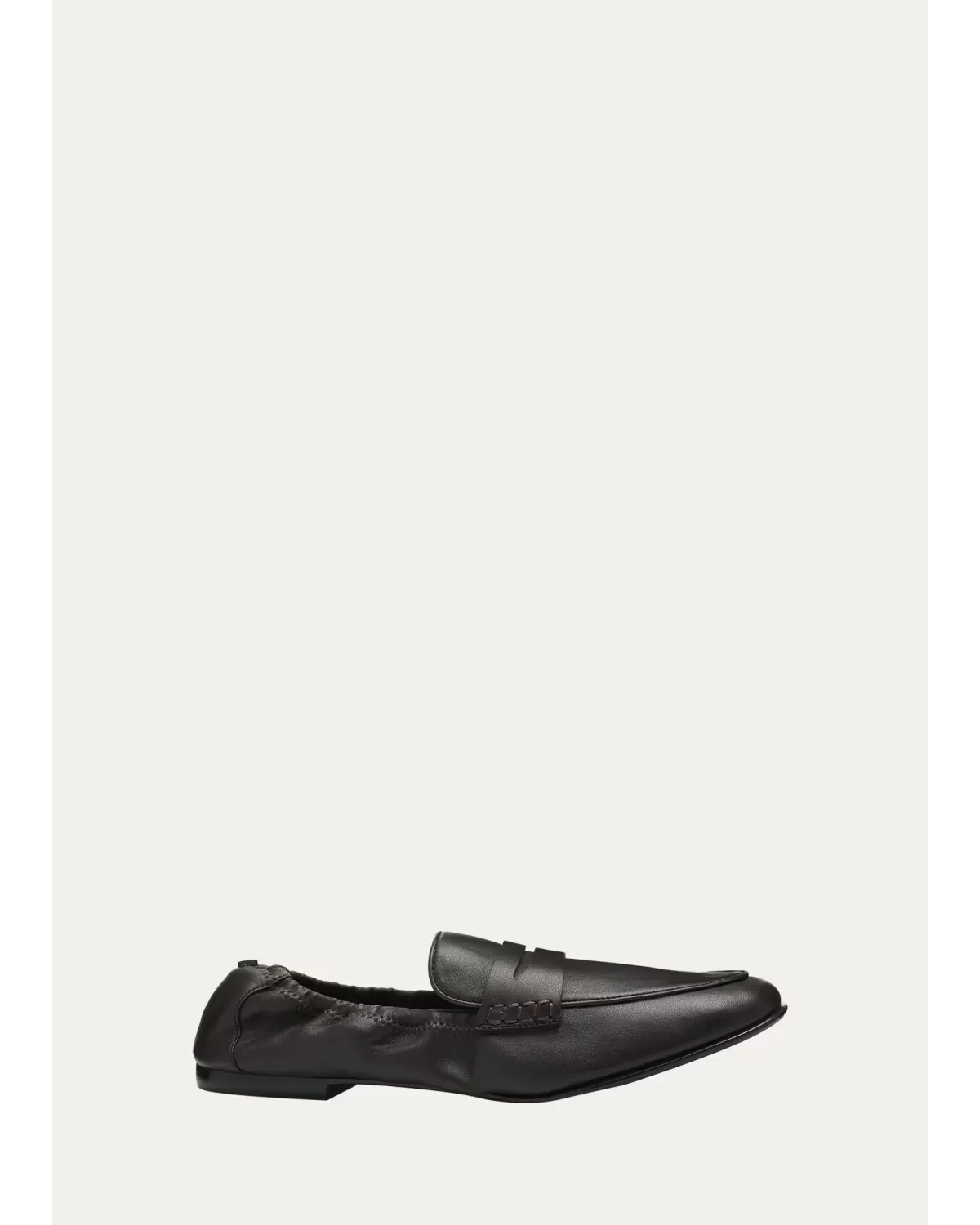 Danna Leather Scrunched Loafers by SIMKHAI