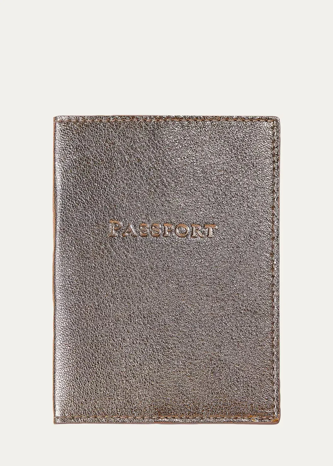 Metallic Leather Passport Holder by Graphic Image