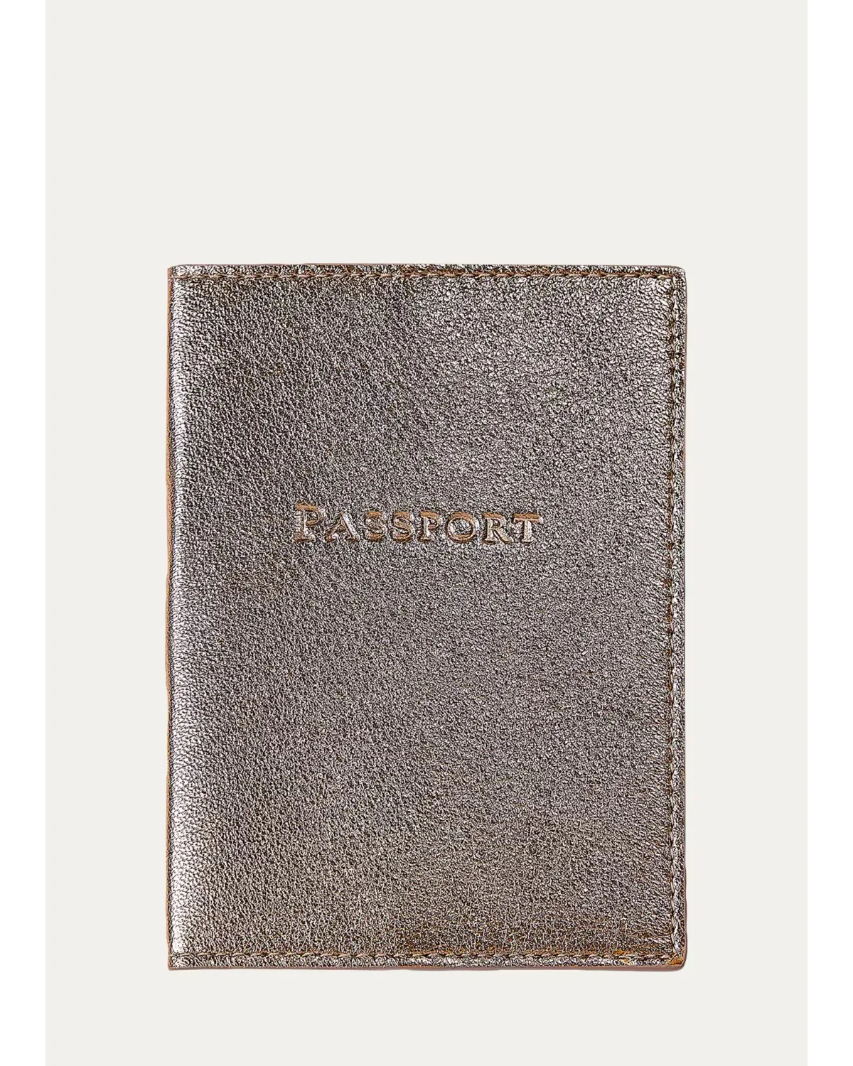 Metallic Leather Passport Holder by Graphic Image