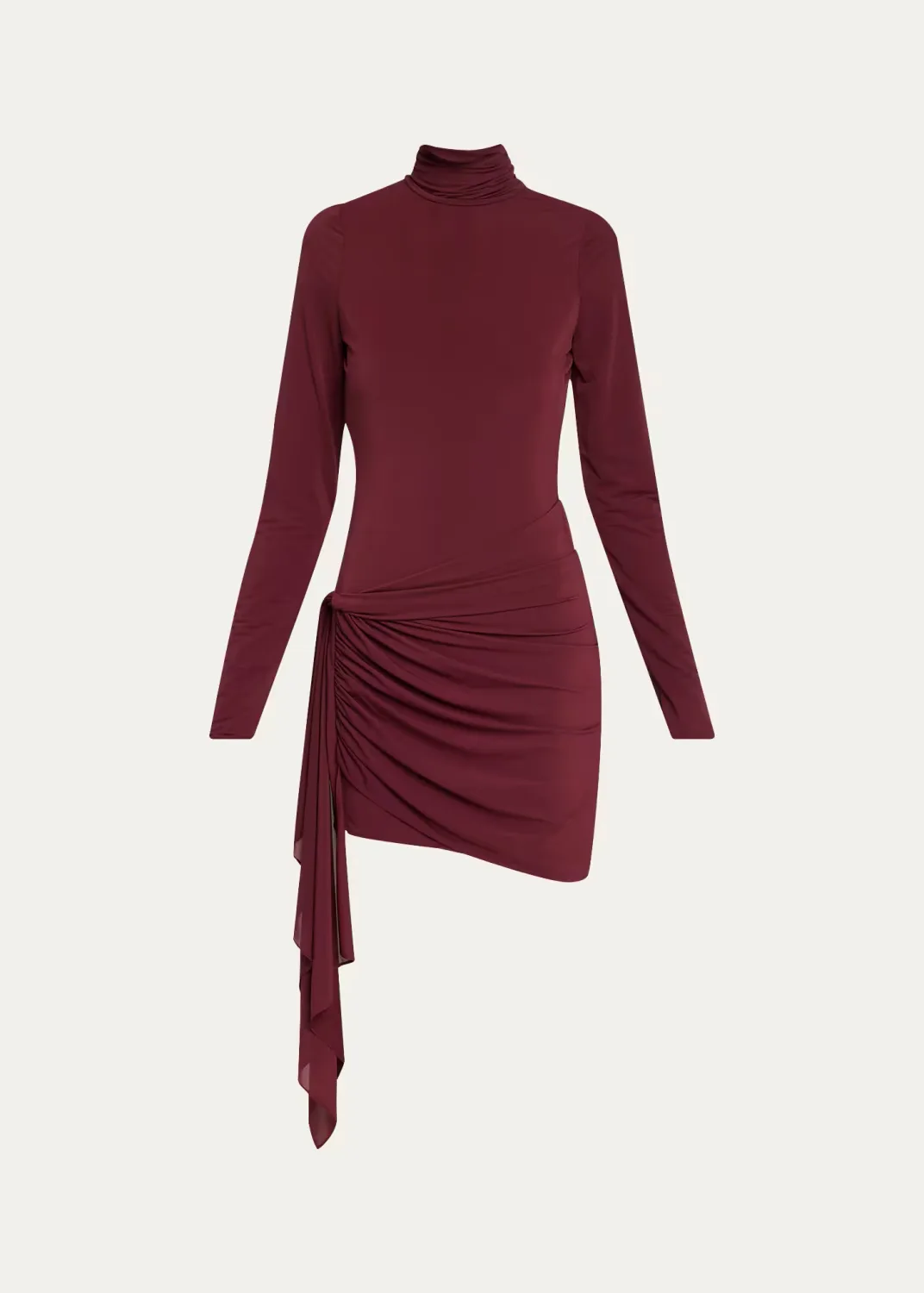 Morwen Draped Stretch Jersey Mini Dress
