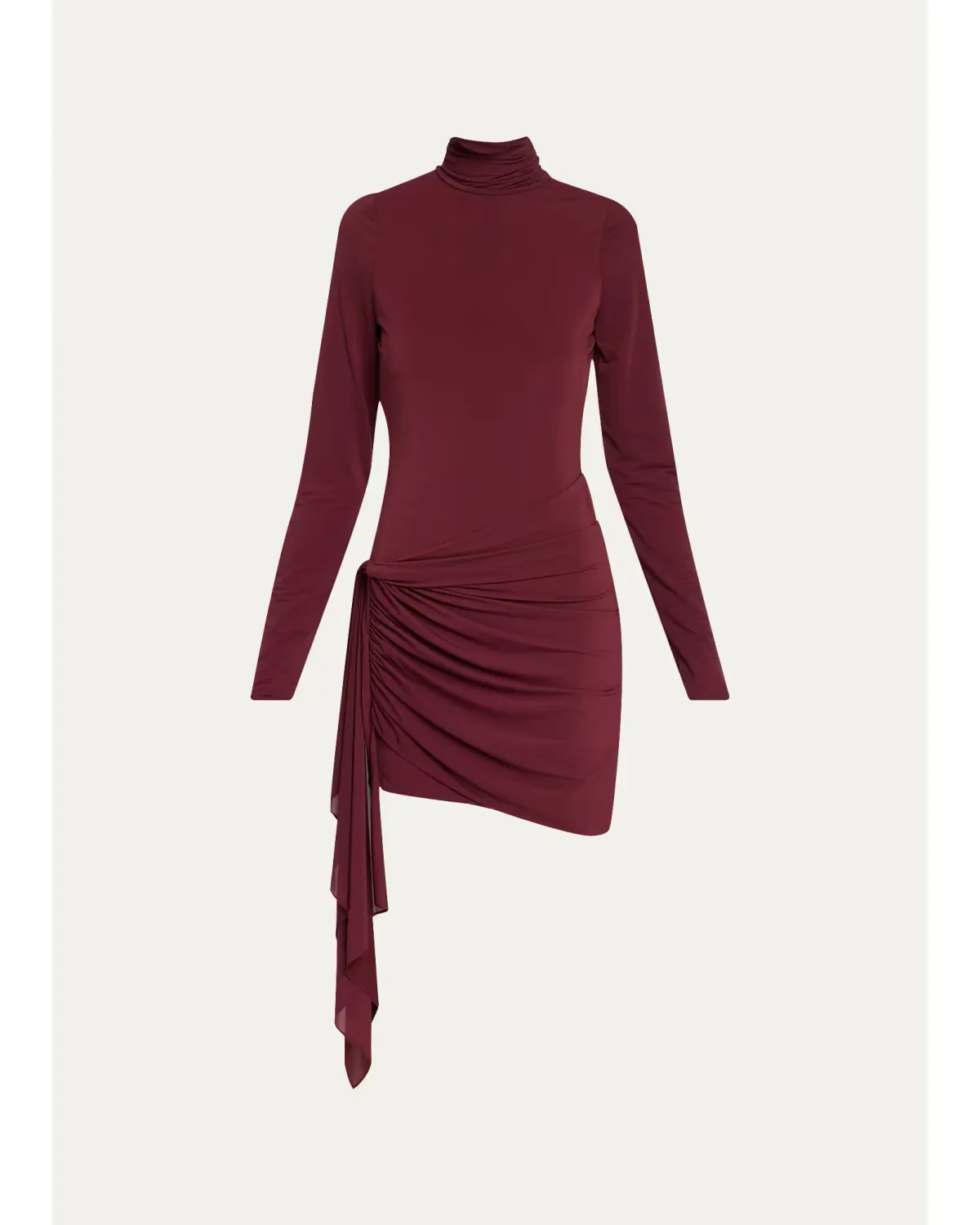 Morwen Draped Stretch Jersey Mini Dress by Ronny Kobo