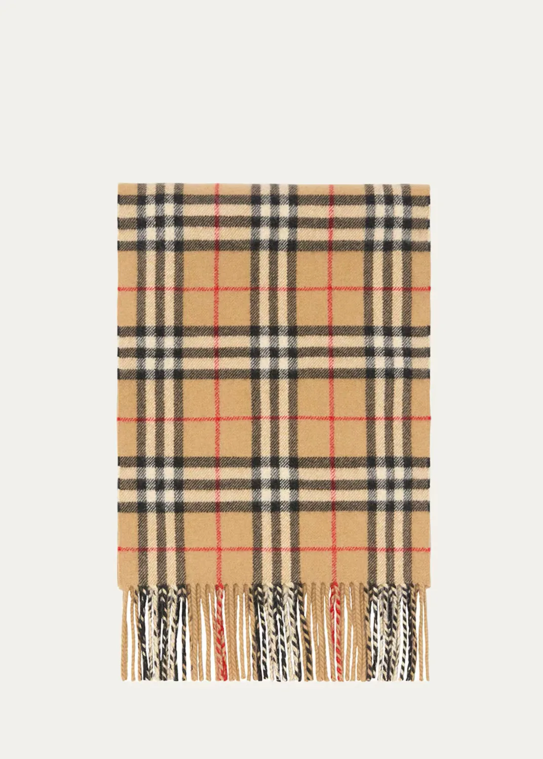 Check Cashmere Scarf