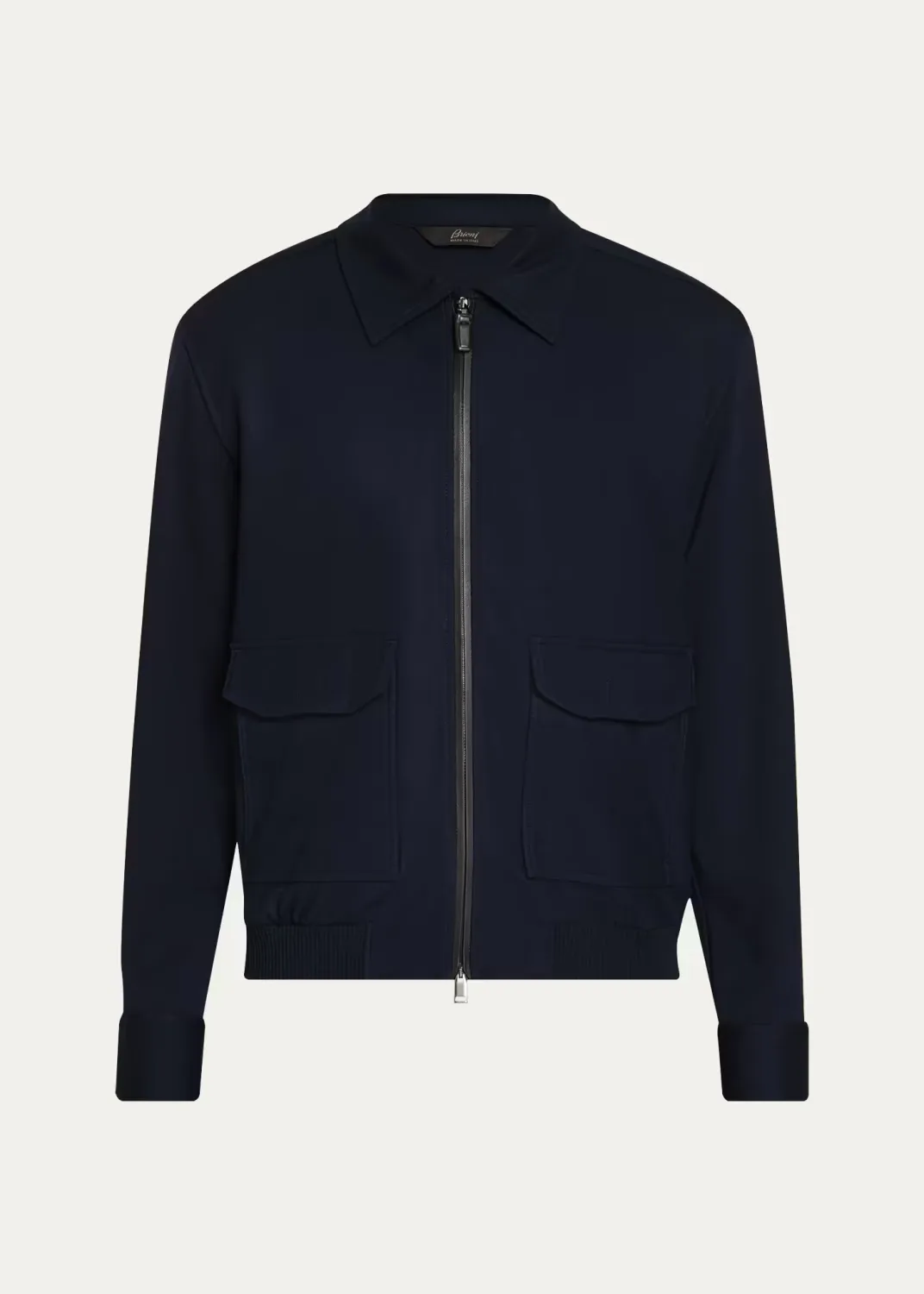 Wool Jersey Full-Zip Blouson