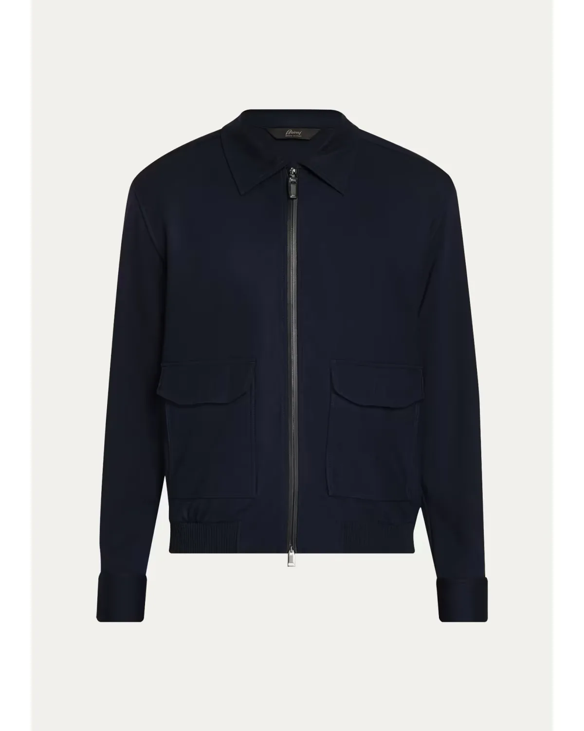 Wool Jersey Full-Zip Blouson by Brioni
