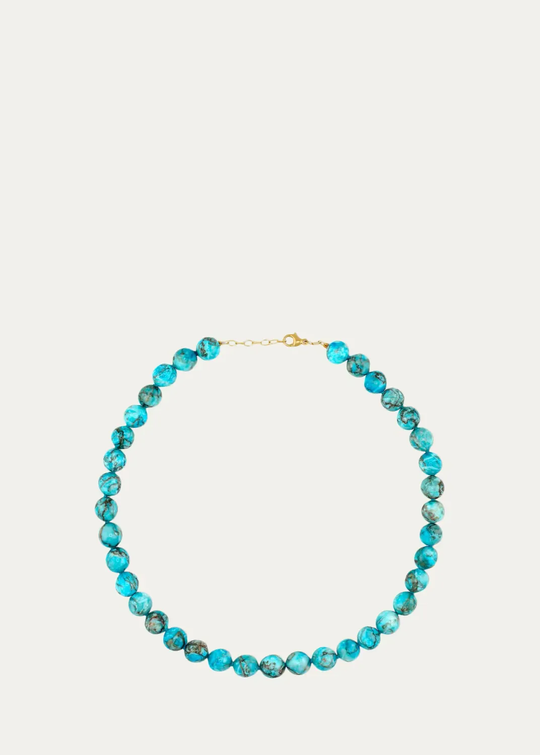 14K Yellow Gold & Turquoise Jumbo Beaded Bracelet by JIA JIA