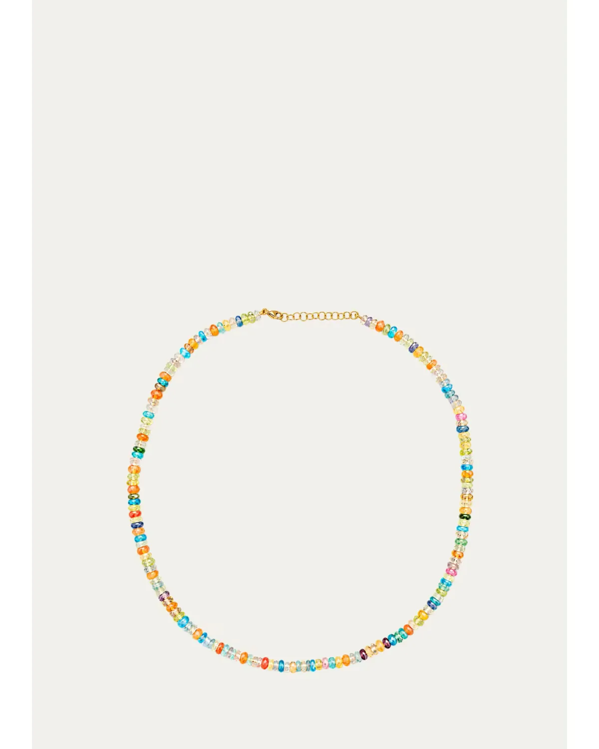 14K Yellow Gold Multi-Gemstone Beaded Necklace by JIA JIA