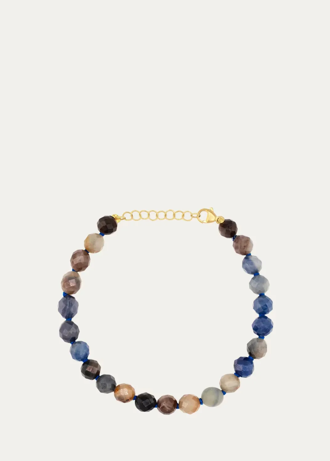 14K Yellow Gold & Sapphire Jumbo Beaded Bracelet