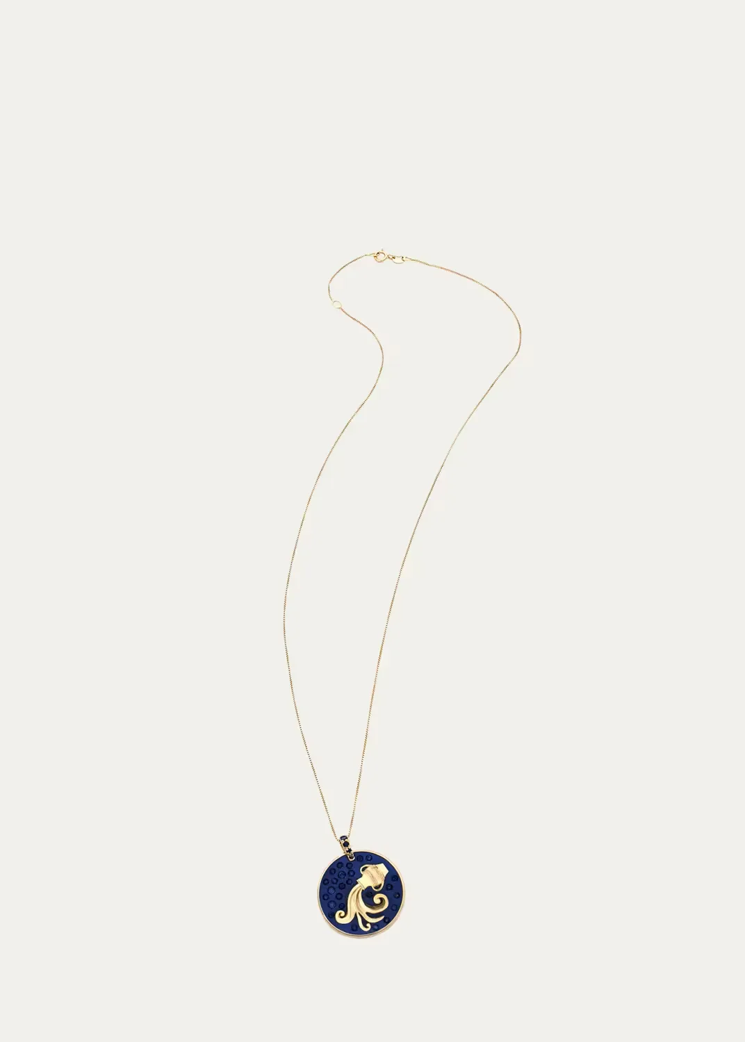 18K Aquarius Necklace with Sapphires by FARAONE MENNELLA by R.F.M.A.S.