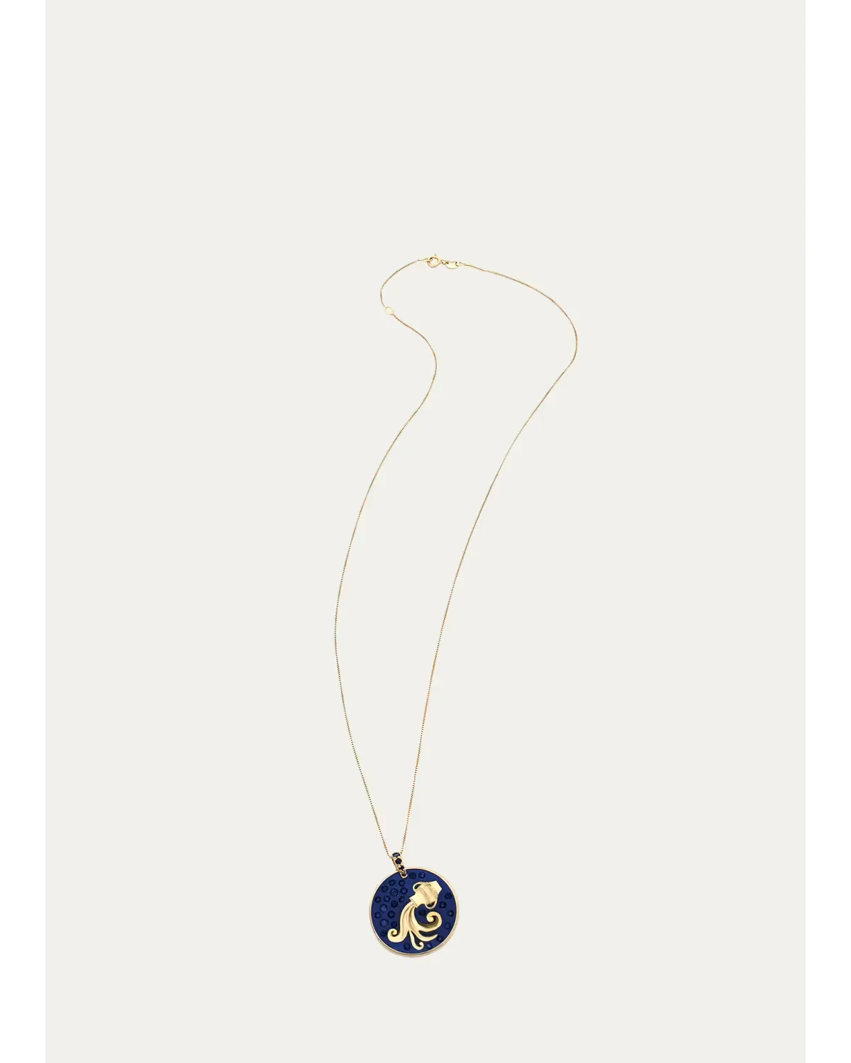 18K Aquarius Necklace with Sapphires by FARAONE MENNELLA by R.F.M.A.S.