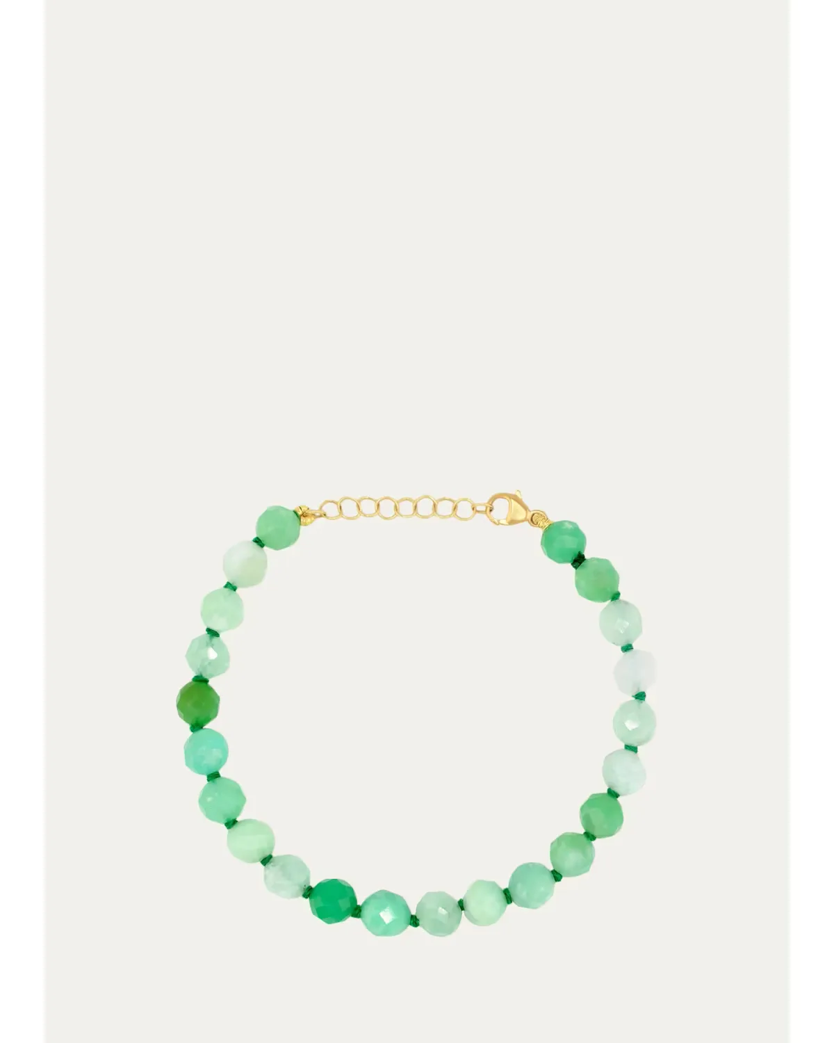 14K Yellow Gold & Chrysoprase Jumbo Beaded Bracelet by JIA JIA