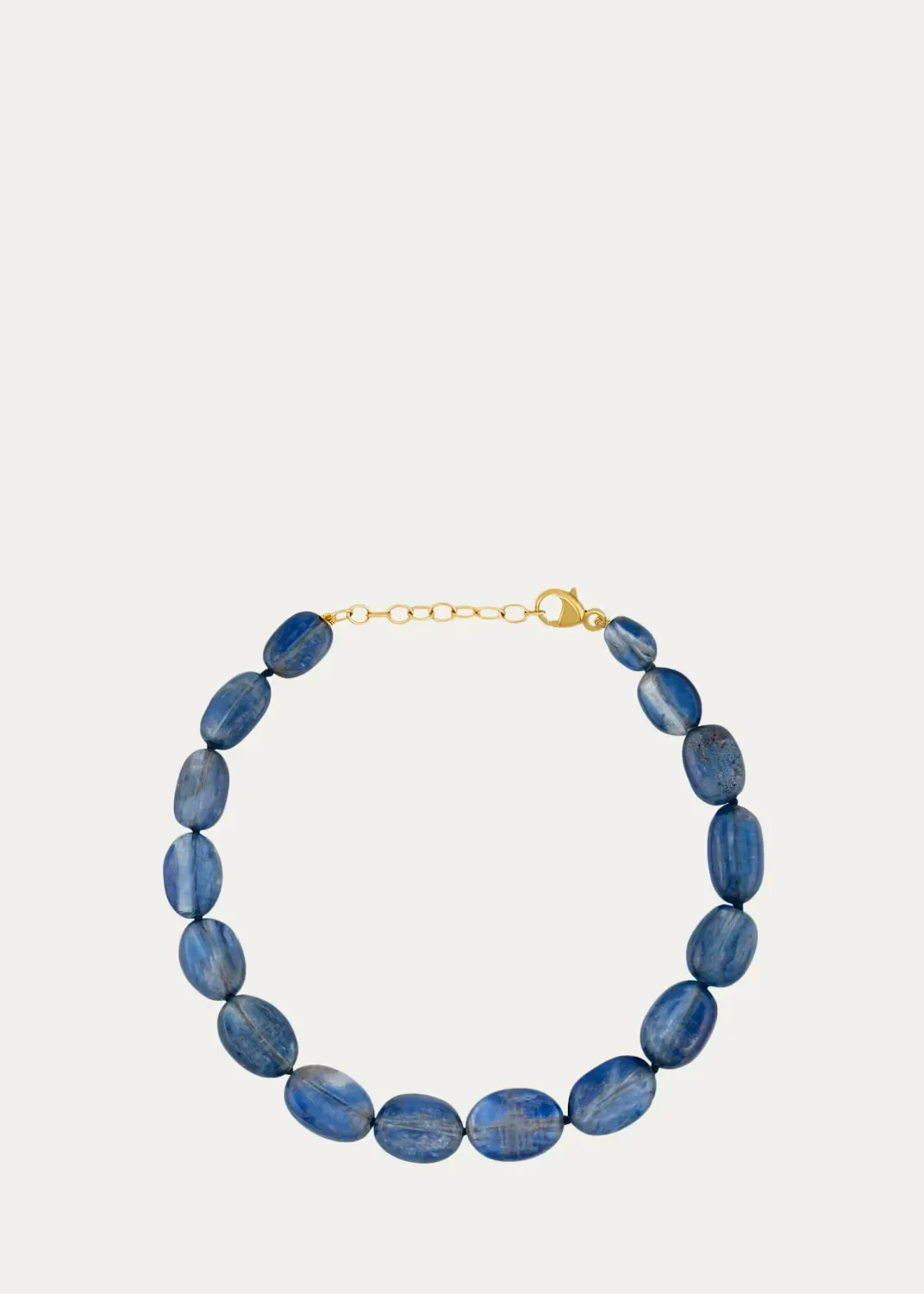 14K Yellow Gold & Kyanite Beaded Bracelet by JIA JIA