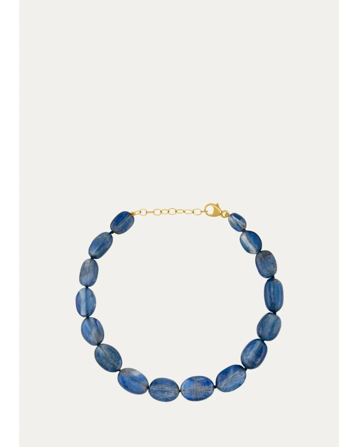 14K Yellow Gold & Kyanite Beaded Bracelet by JIA JIA