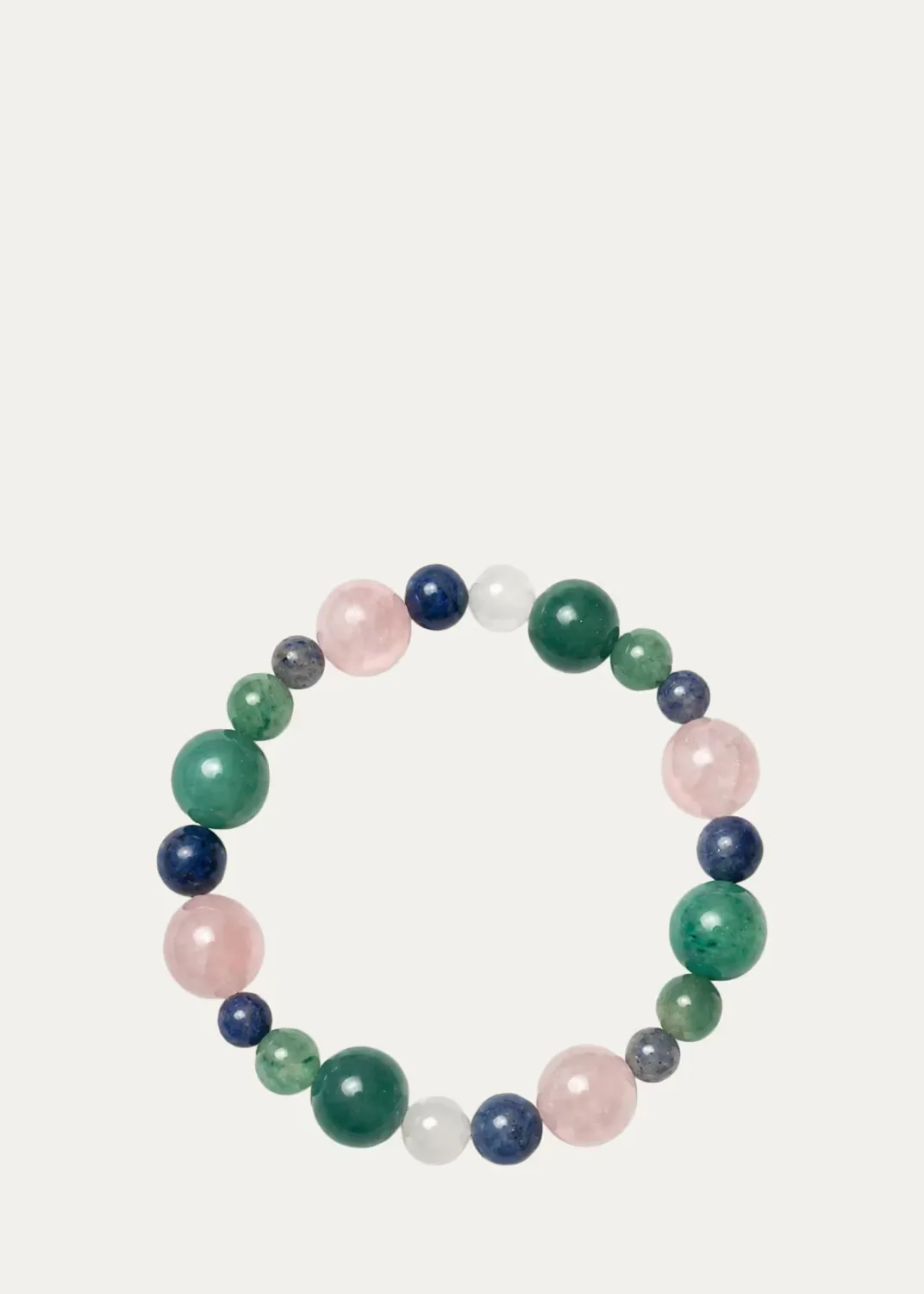 Oracle Rose Quartz, Lapis and Aventurine Orbit Bracelet by JIA JIA