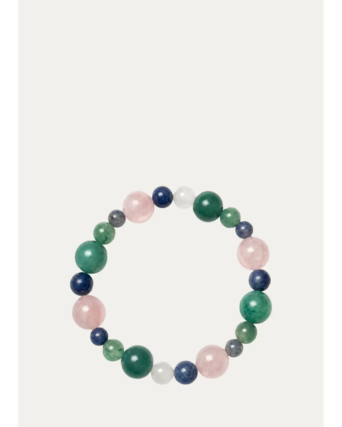 Oracle Rose Quartz, Lapis and Aventurine Orbit Bracelet by JIA JIA