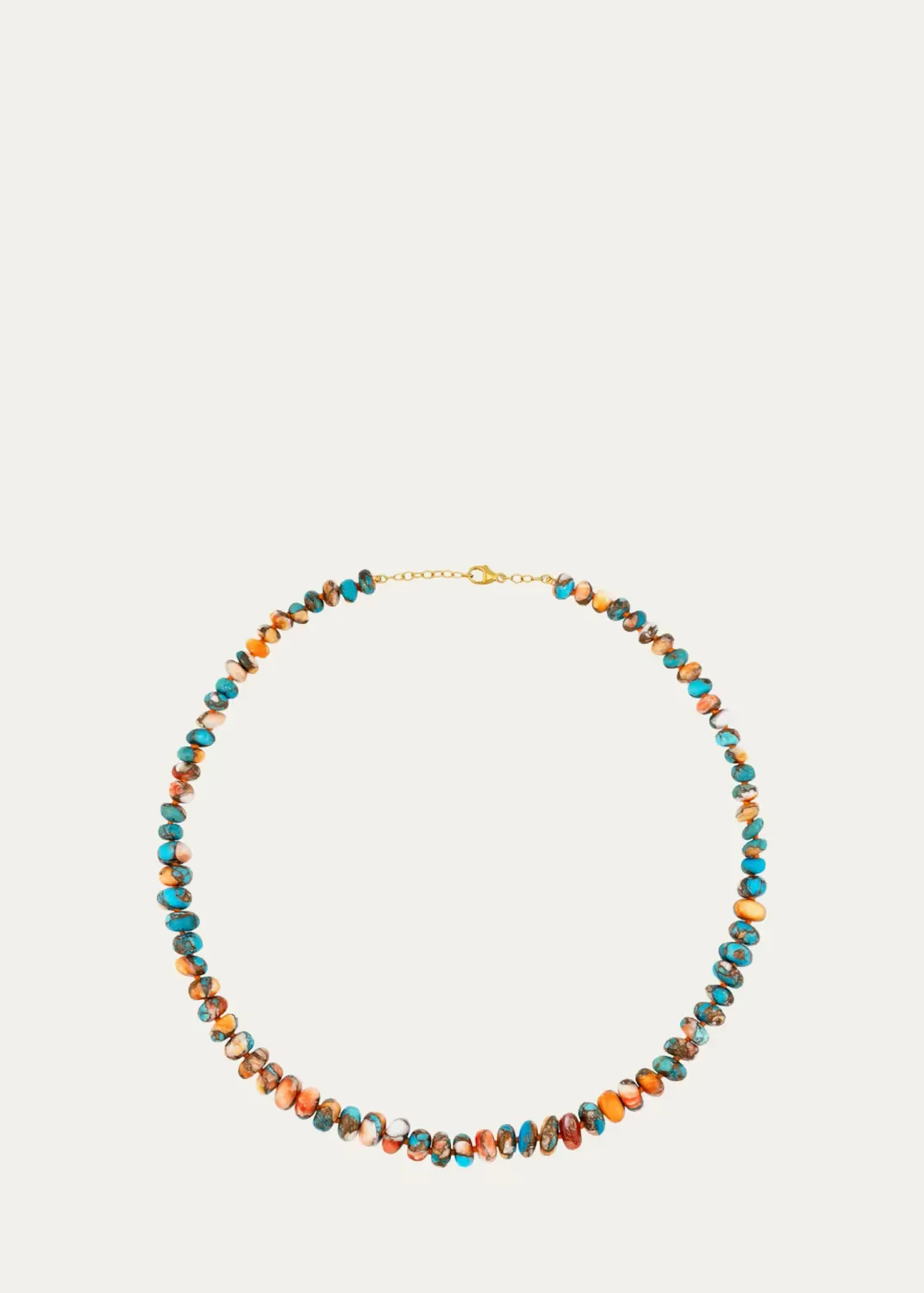 14K Yellow Gold & Turquoise Necklace by JIA JIA