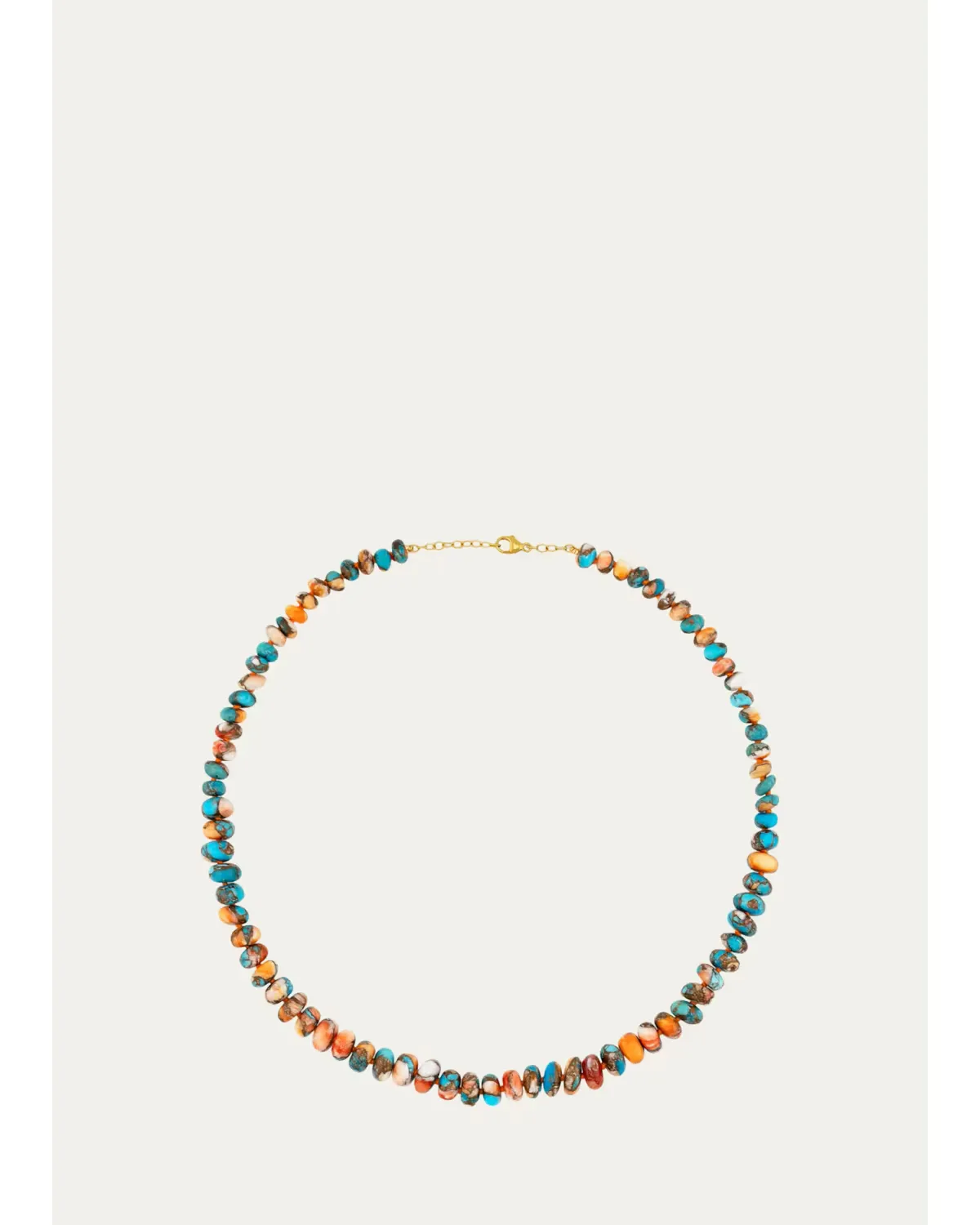 14K Yellow Gold & Turquoise Necklace by JIA JIA