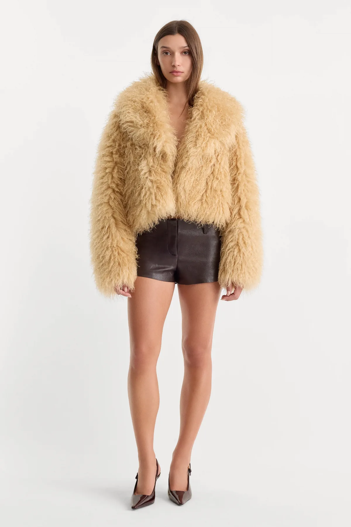 The Better Than Leather Trouser Short by Khlo Kardashian by GOOD AMERICAN