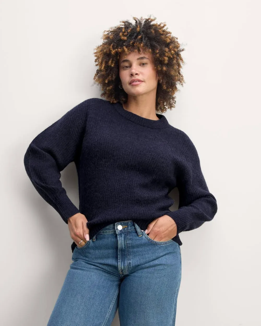 Cocoon Crew Neck Sweater, Alpaca by Everlane