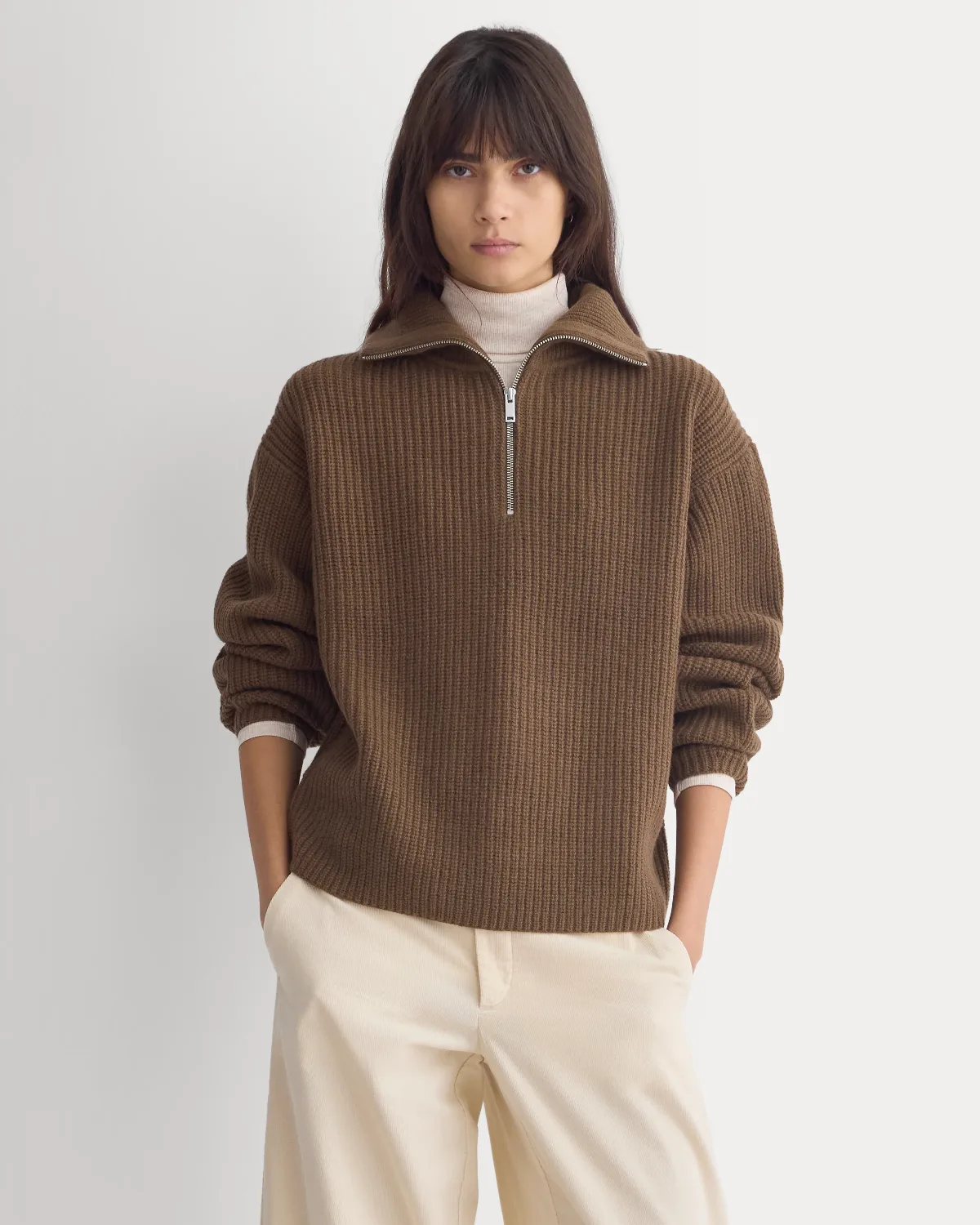 Half-Zip Sweater, Luxe Merino by Everlane
