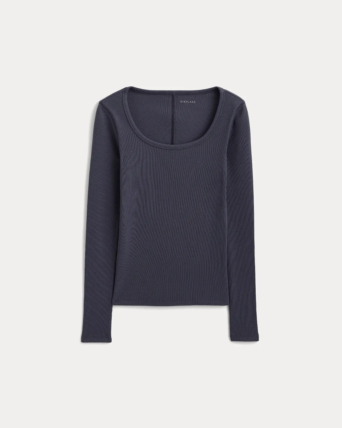Effortless Rib Classic Long Sleeve, Cotton by Everlane