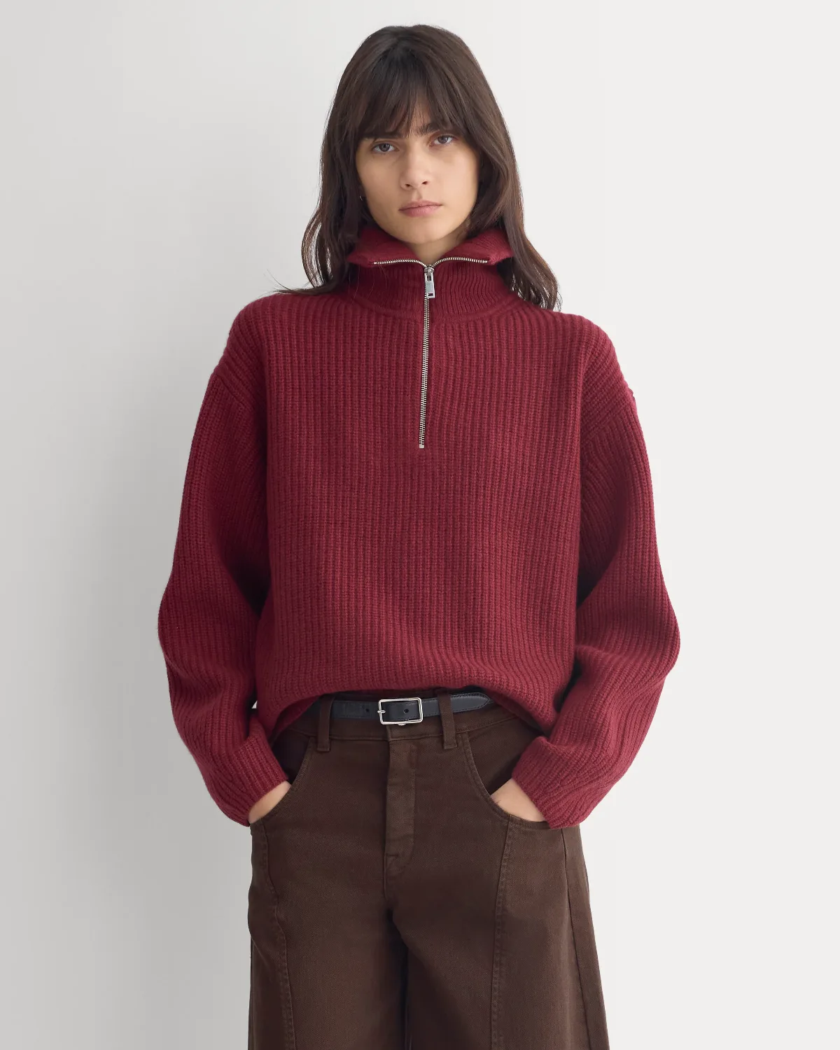 Half-Zip Sweater, Luxe Merino