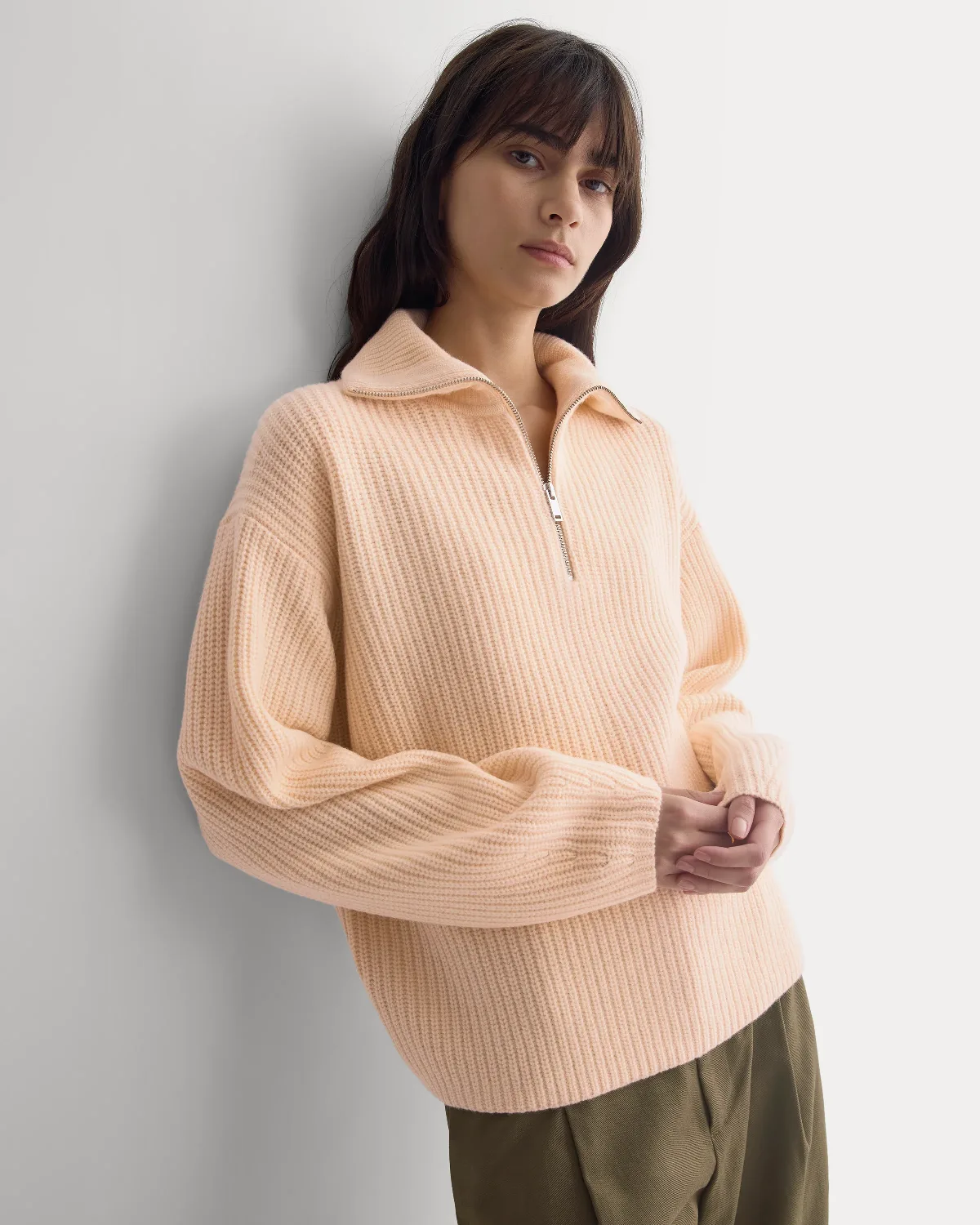 Half-Zip Sweater, Luxe Merino