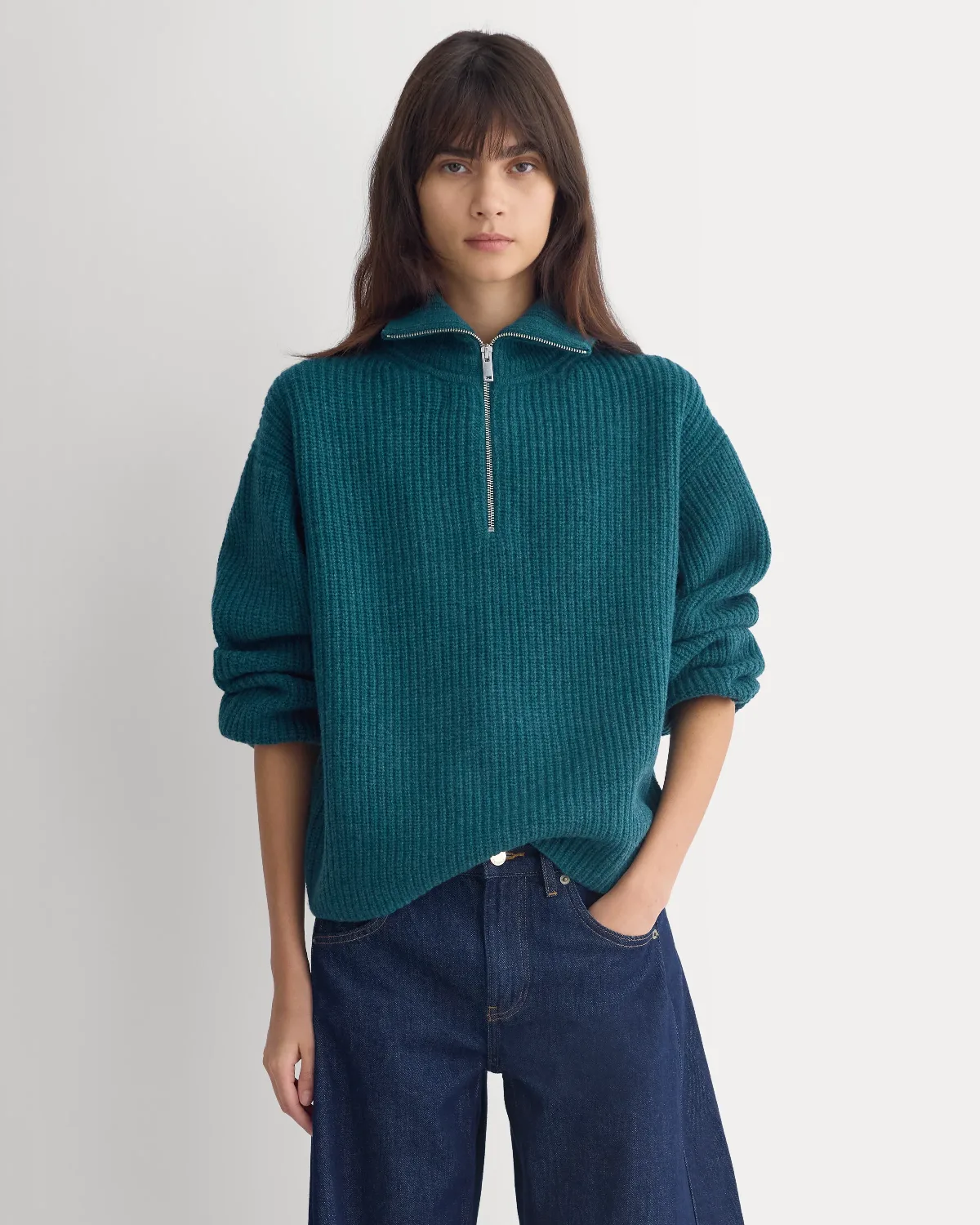 Half-Zip Sweater, Luxe Merino