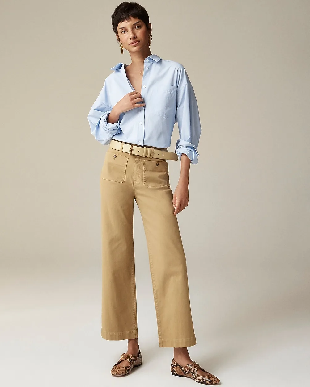 Sailor Slim Wide-Leg Chino Pant by J.Crew