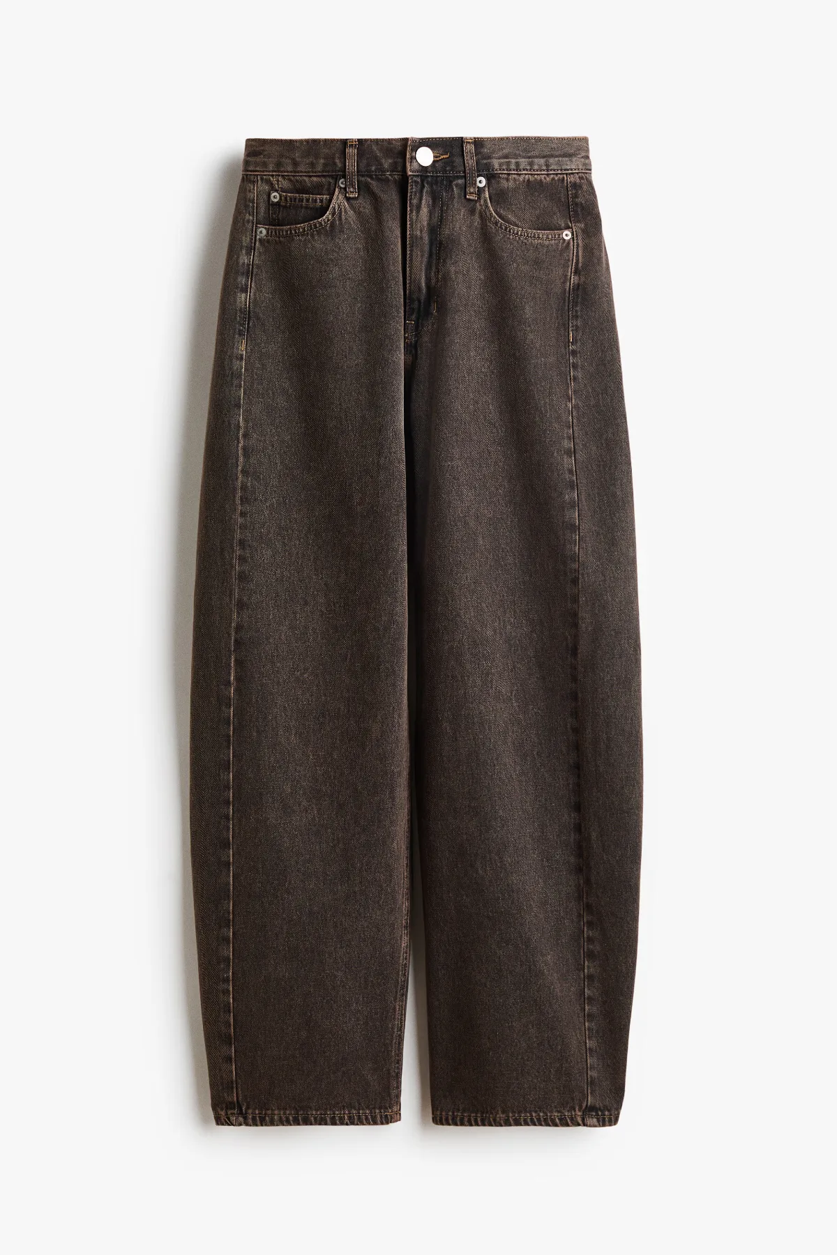 Barrel-Leg Regular-Waist Jeans